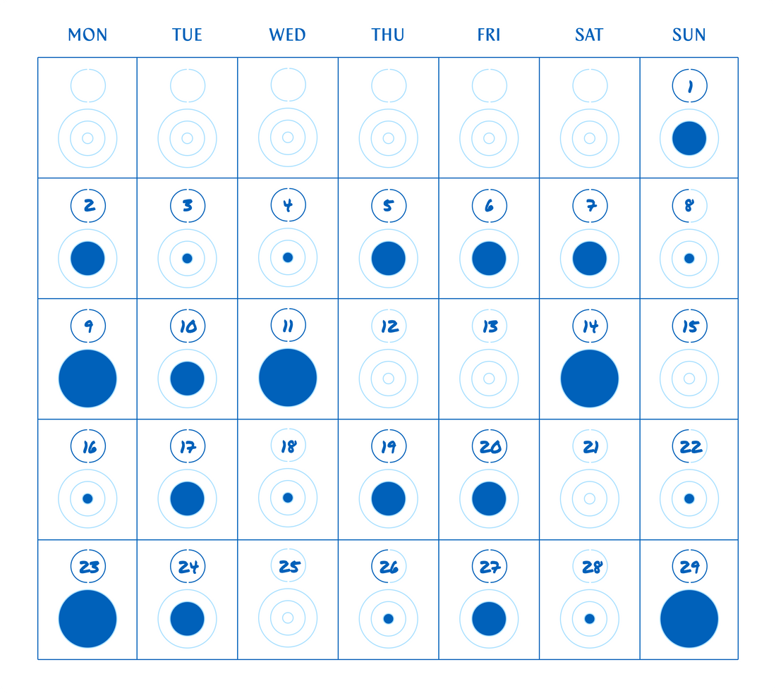 An example of what the practice observer looks like for the Muse and Mate practice journal — Track your practice to observe and gain insights of your practice patterns