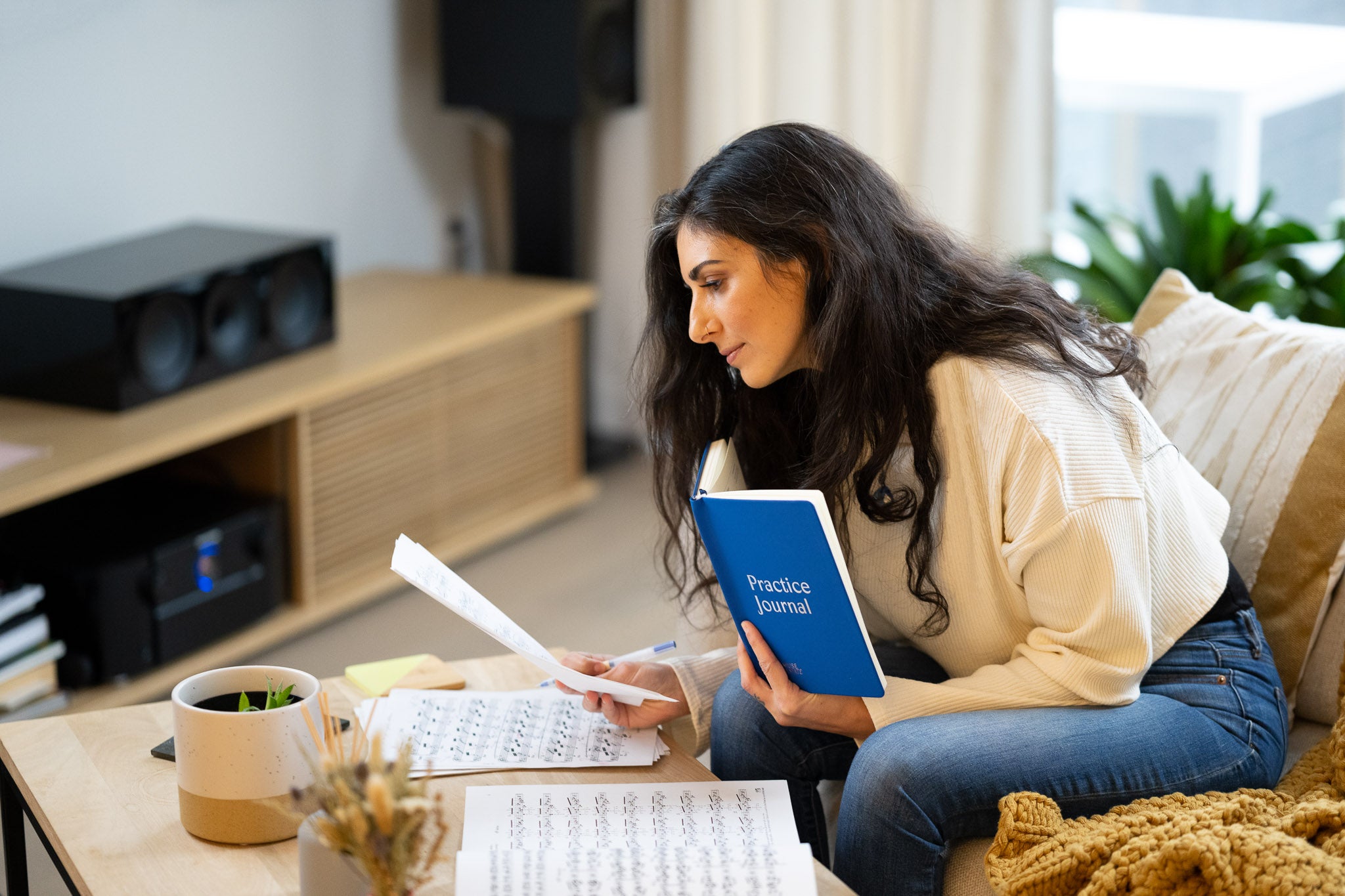 The Muse and Mate practice journal is an ideal tool for musicians to practice more effectively and make progress