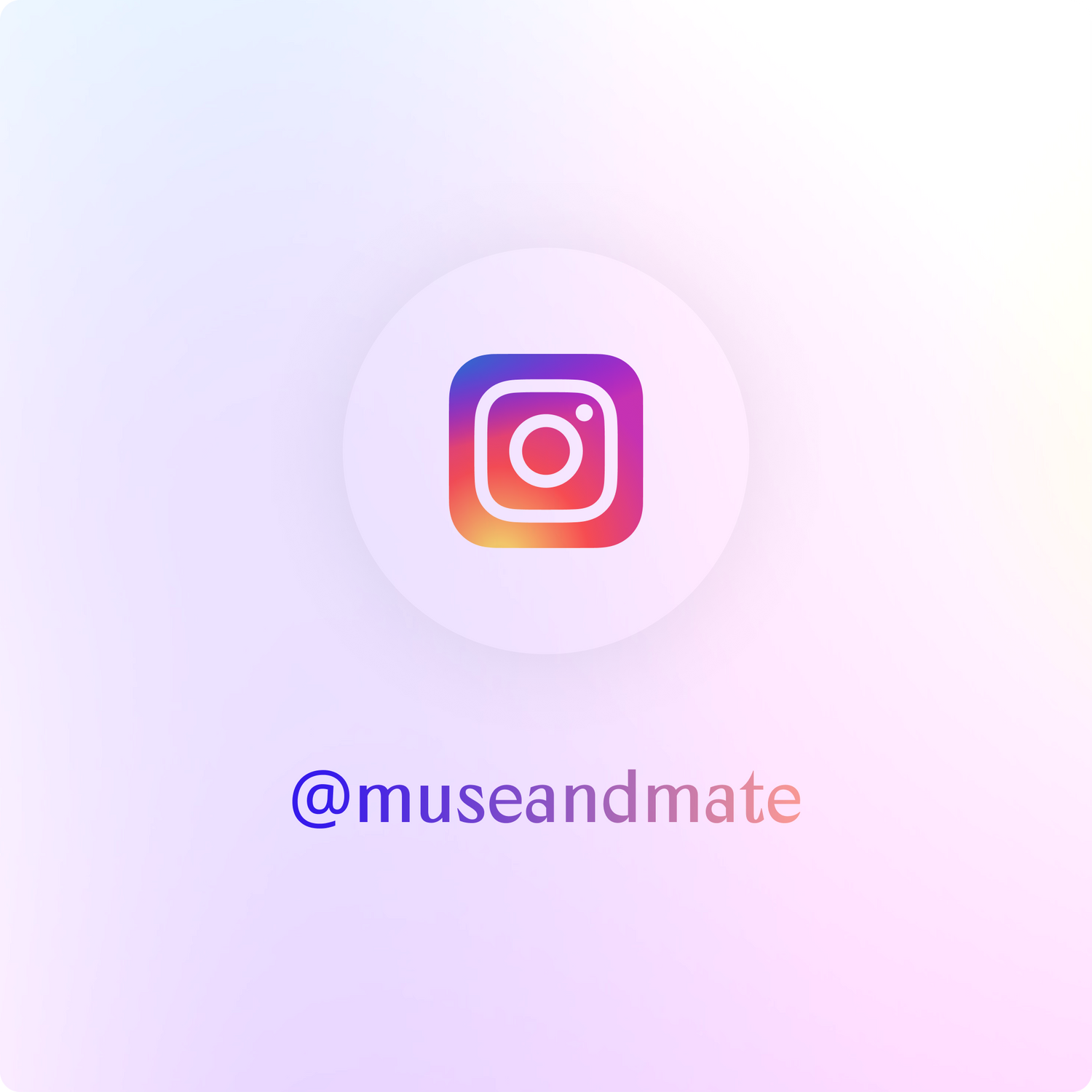 Muse and Mate's Instagram handle is @museandmate