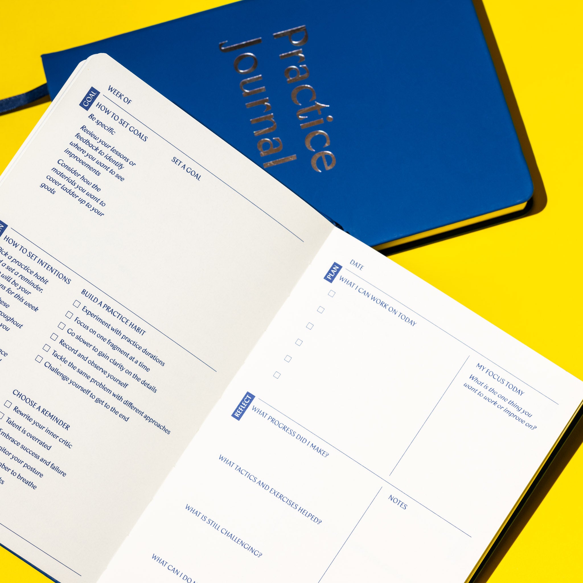 Practice Journal for musicians of all level and music instruments ...